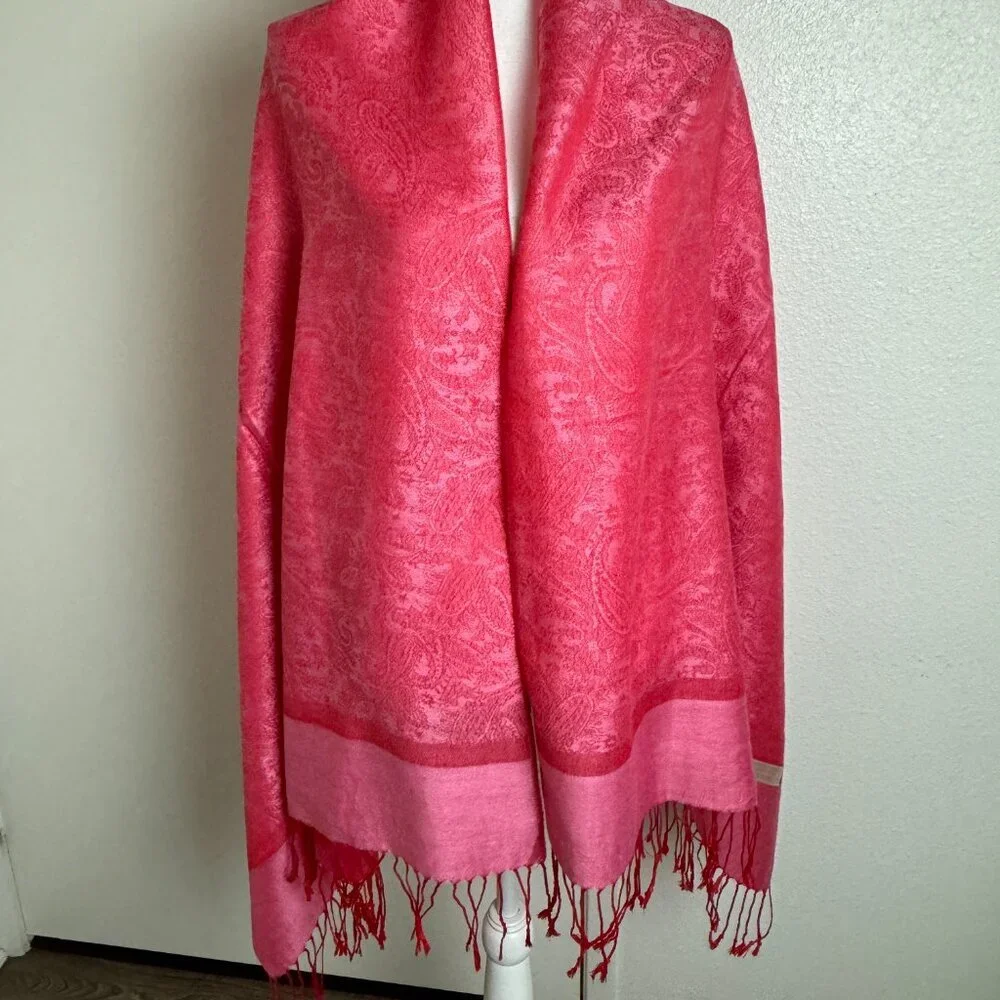 NWOT Pashmina Pink Scarf